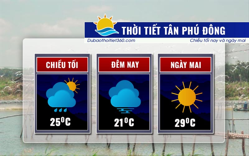 Thời tiết Tân Phú Đông